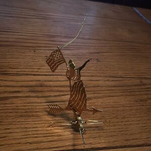 American golden ornament